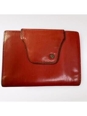 Buxton Red Leather Wallet